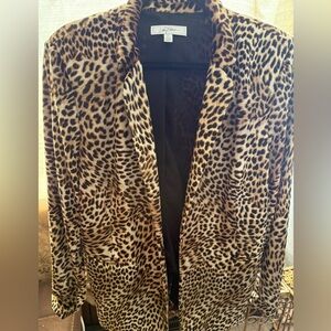 Libby Edelman Animal Print Jacket